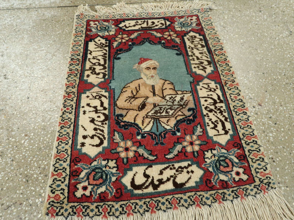 Vintage Persian Tabriz Pictorial Rug (Pair: 1 of 2), No.25724 - Gss