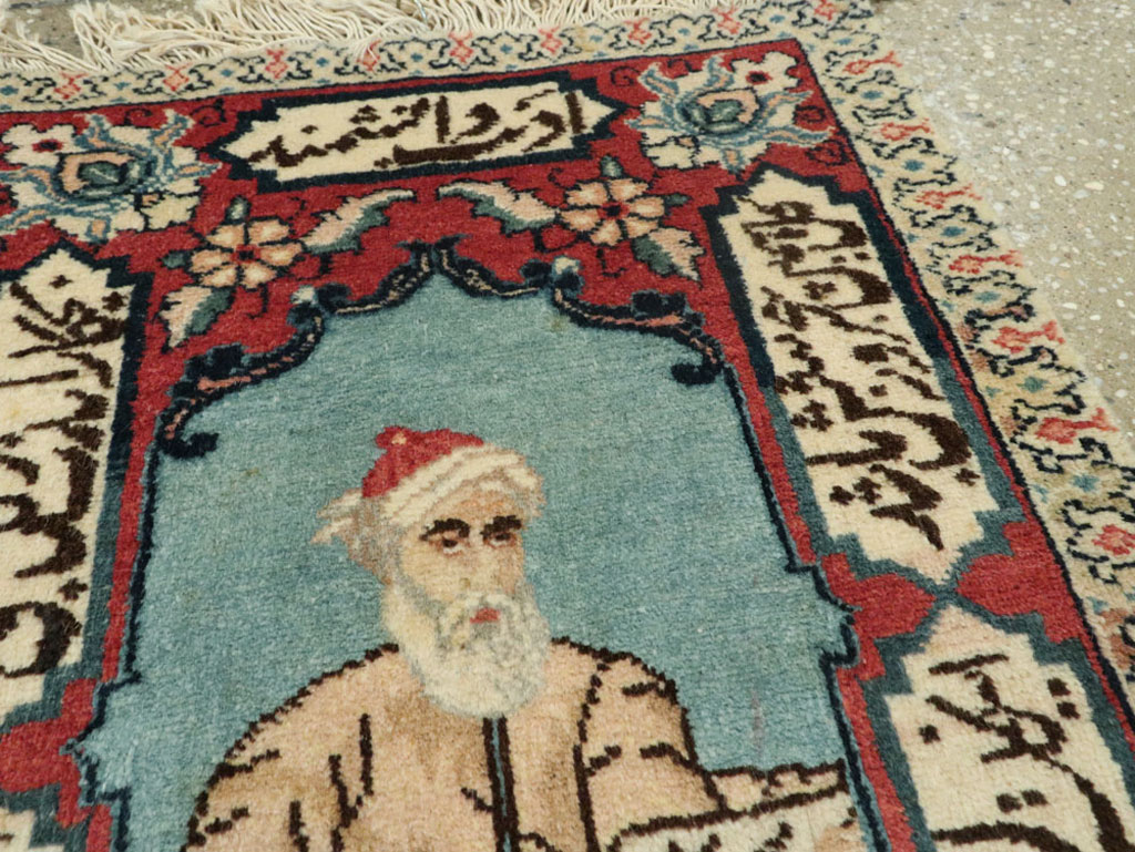 Vintage Persian Tabriz Pictorial Rug (Pair: 1 of 2), No.25724 - Gss