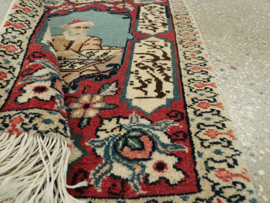 Vintage Persian Tabriz Pictorial Rug (Pair: 1 of 2), No.25724 - Gss