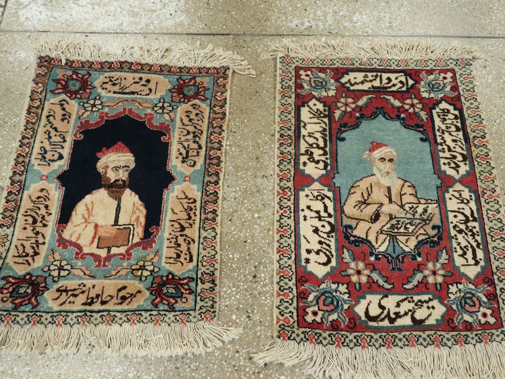 Vintage Persian Tabriz Pictorial Rug (Pair: 1 of 2), No.25724 - Gss