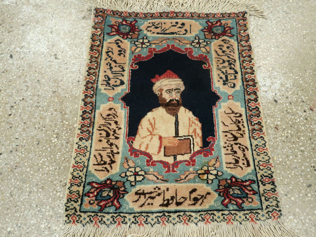 Vintage Persian Tabriz Pictorial Rug (Pair: 2 of 2), No.25725 - Gss