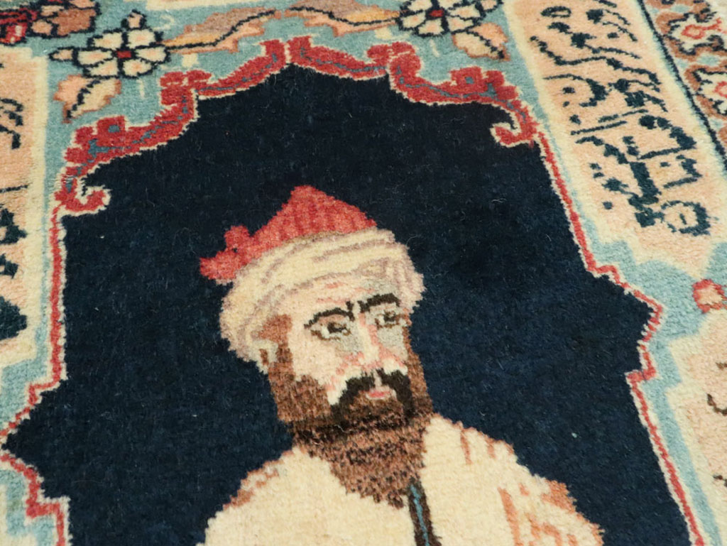 Vintage Persian Tabriz Pictorial Rug (Pair: 2 of 2), No.25725 - Gss