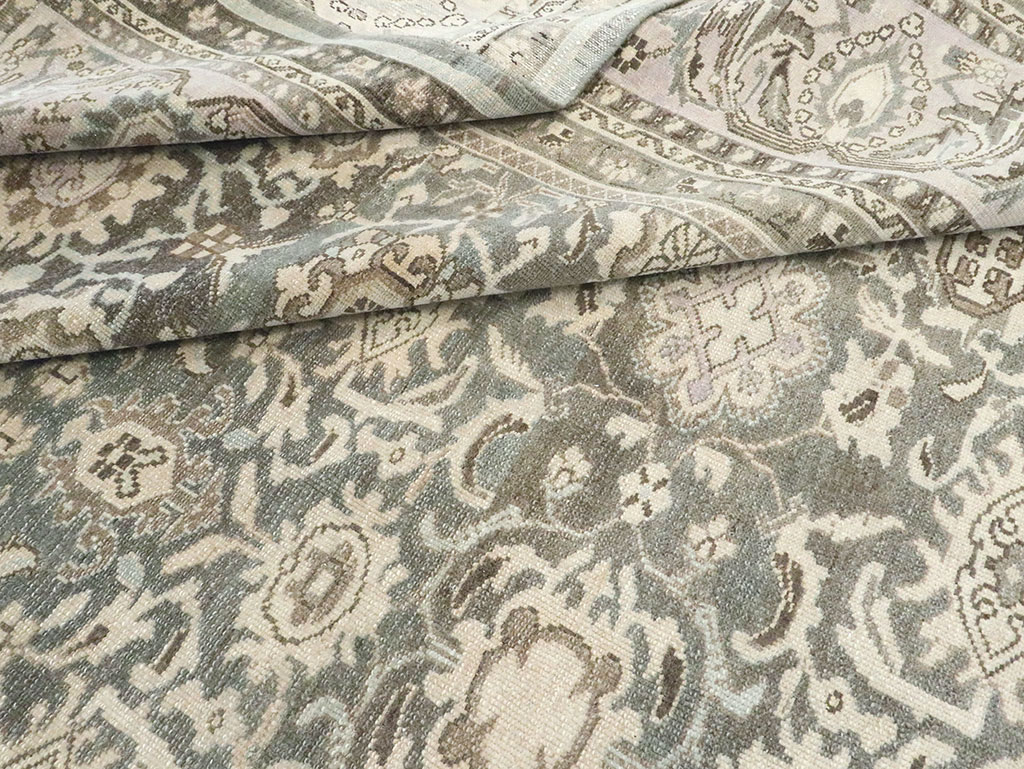 Vintage Persian Malayer Room Size Carpet, No.25731 - Gss