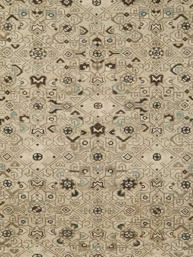 Vintage Persian Malayer Wide Gallery Runner, No.25739 - Gss