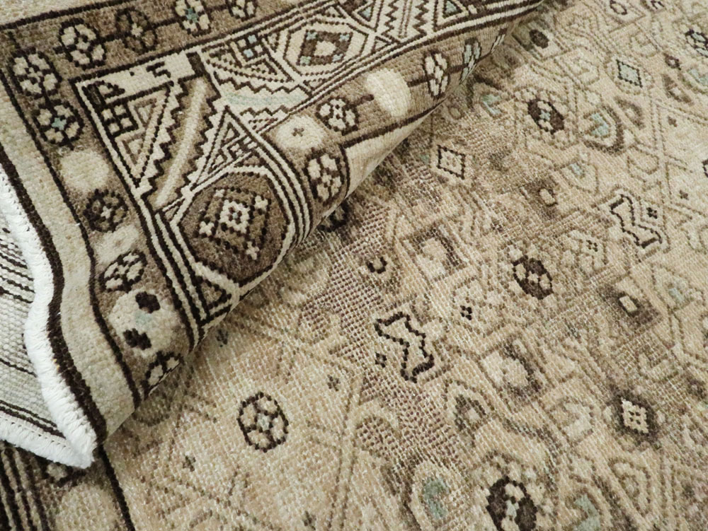 Vintage Persian Malayer Wide Gallery Runner, No.25739 - Gss