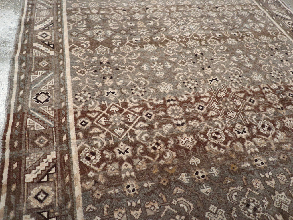 Vintage Persian Malayer Wide Gallery Runner, No.25752 - Gss