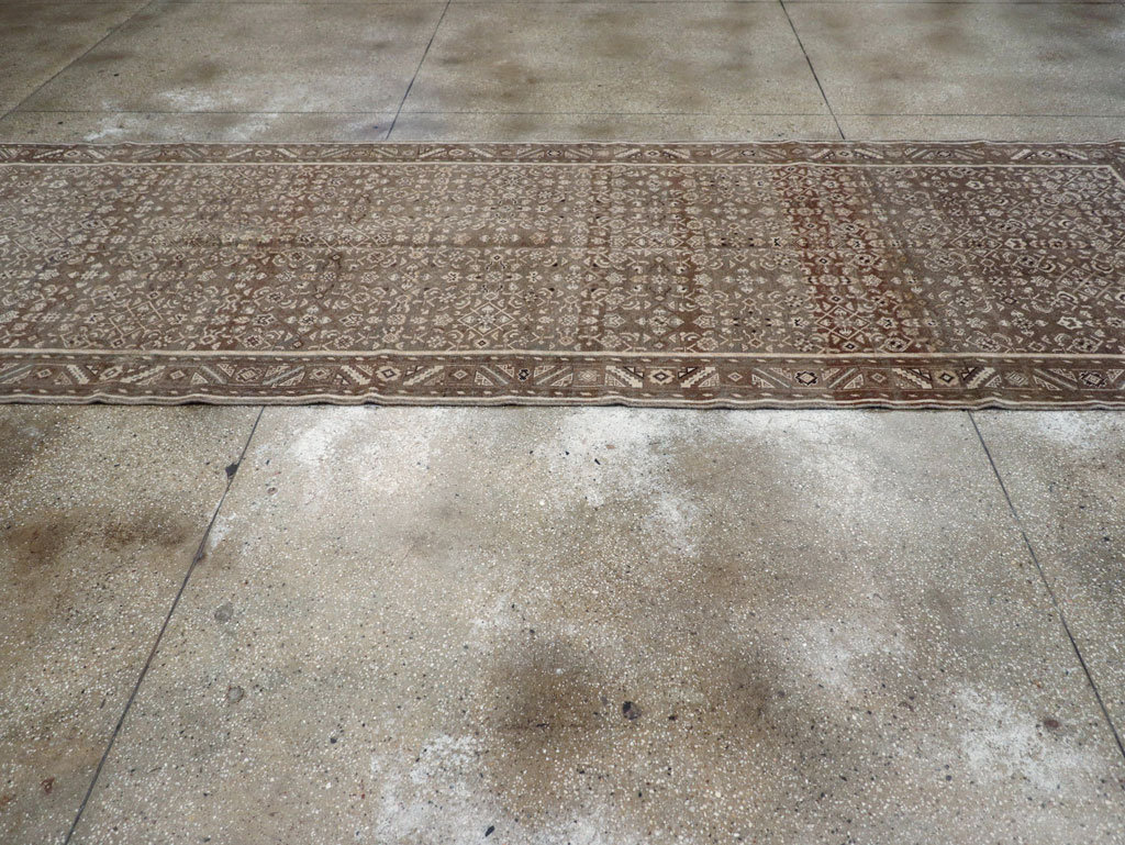 Vintage Persian Malayer Wide Gallery Runner, No.25752 - Gss