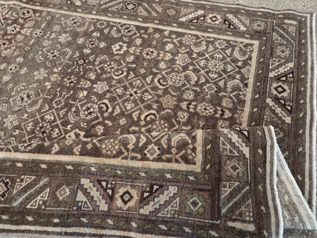 Vintage Persian Malayer Wide Gallery Runner, No.25752 - Gss