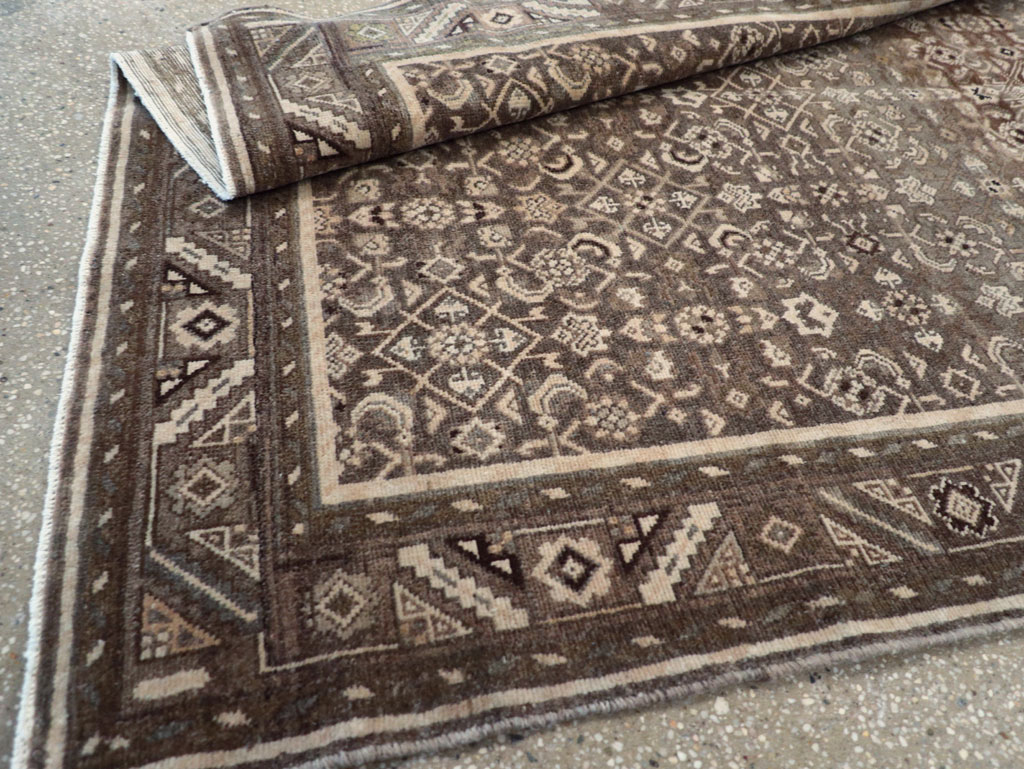 Vintage Persian Malayer Wide Gallery Runner, No.25752 - Gss