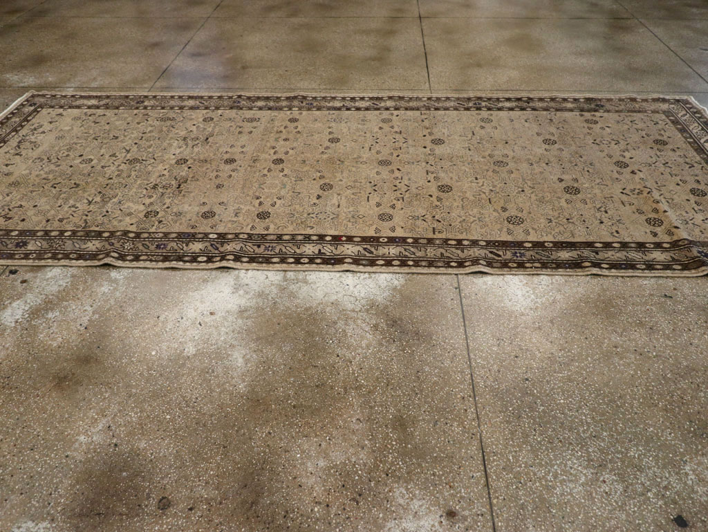 Vintage Persian Malayer Wide Gallery Runner, No.25759 - Gss