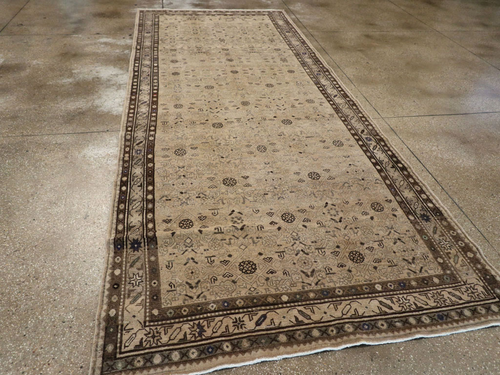 Vintage Persian Malayer Wide Gallery Runner, No.25759 - Gss