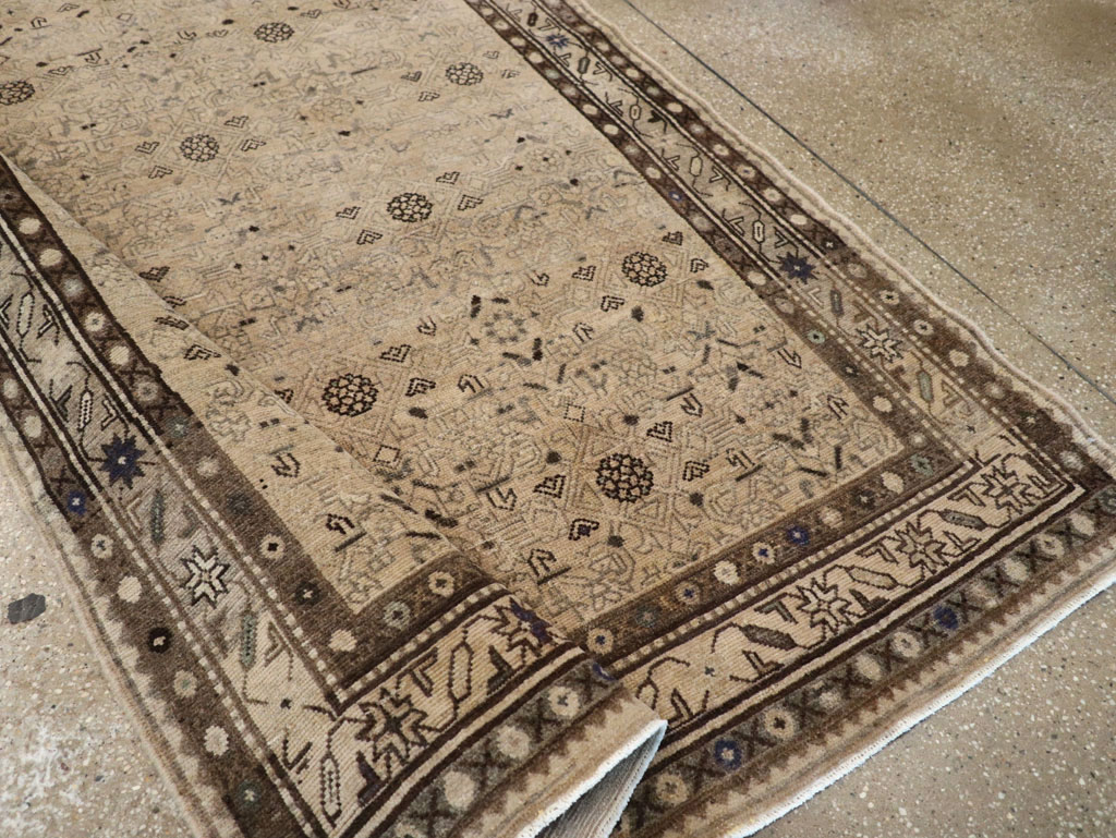 Vintage Persian Malayer Wide Gallery Runner, No.25759 - Gss