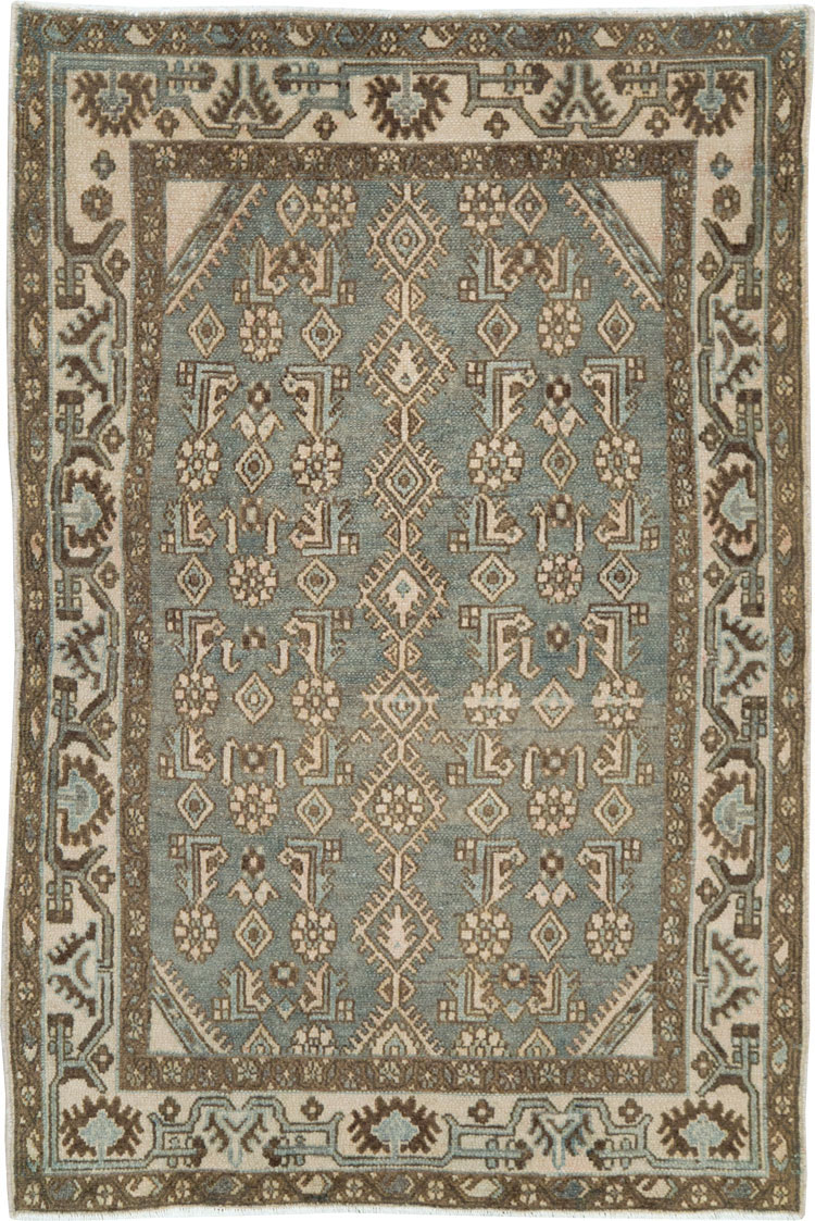 Vintage Persian Malayer Throw Rug, No.25762 - Gss