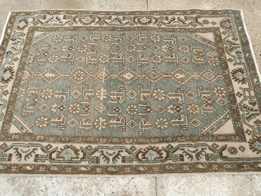 Vintage Persian Malayer Throw Rug, No.25762 - Gss