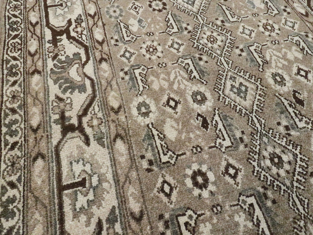 Vintage Persian Malayer Wide Gallery Runner, No.25764 - Gss