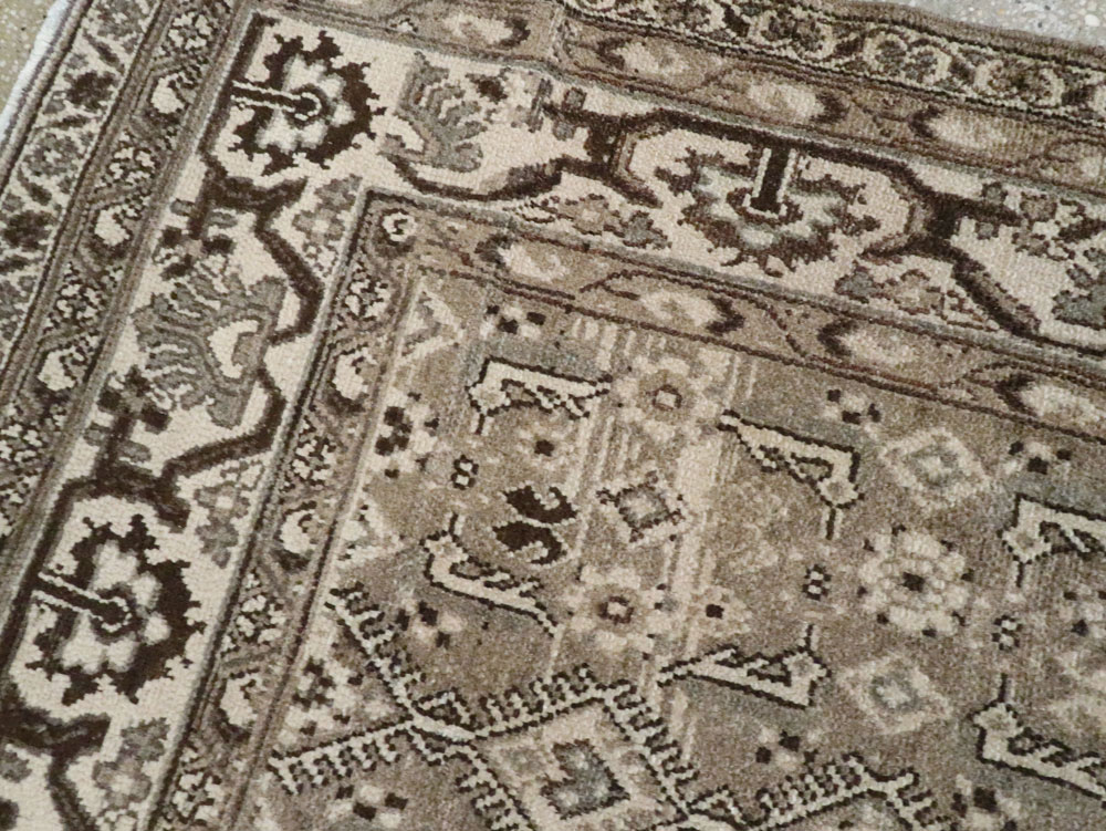 Vintage Persian Malayer Wide Gallery Runner, No.25764 - Gss