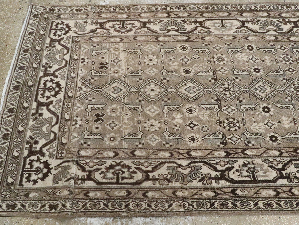 Vintage Persian Malayer Wide Gallery Runner, No.25764 - Gss