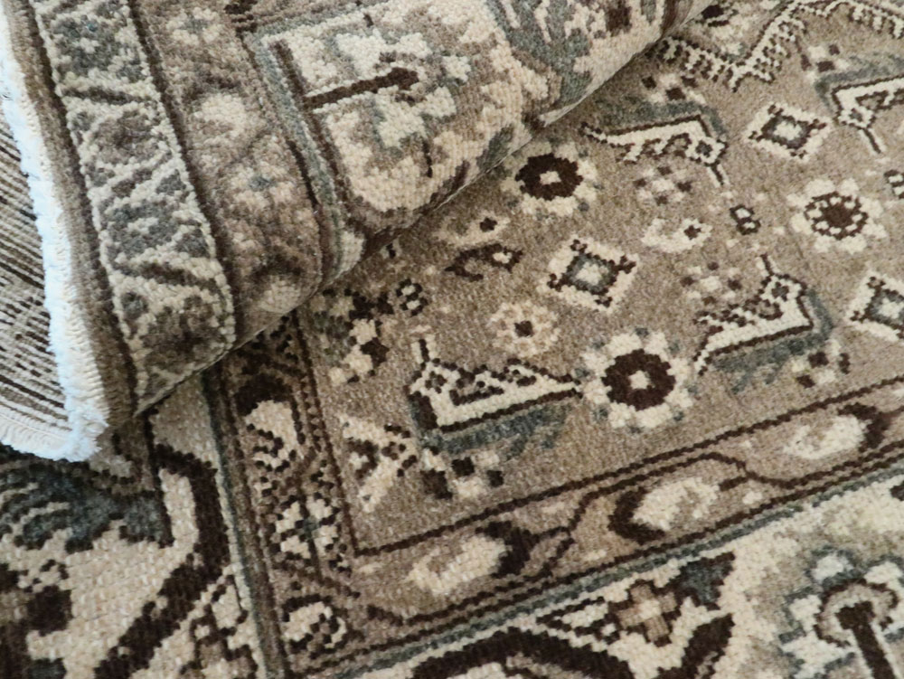 Vintage Persian Malayer Wide Gallery Runner, No.25764 - Gss