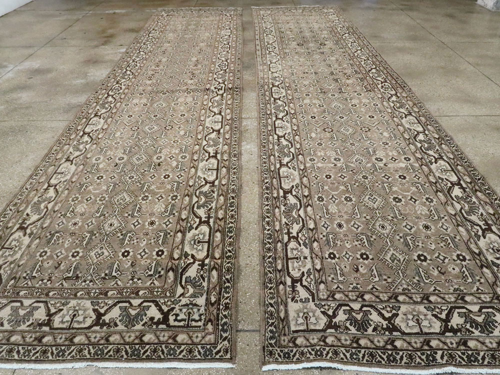 Vintage Persian Malayer Wide Gallery Runner, No.25764 - Gss