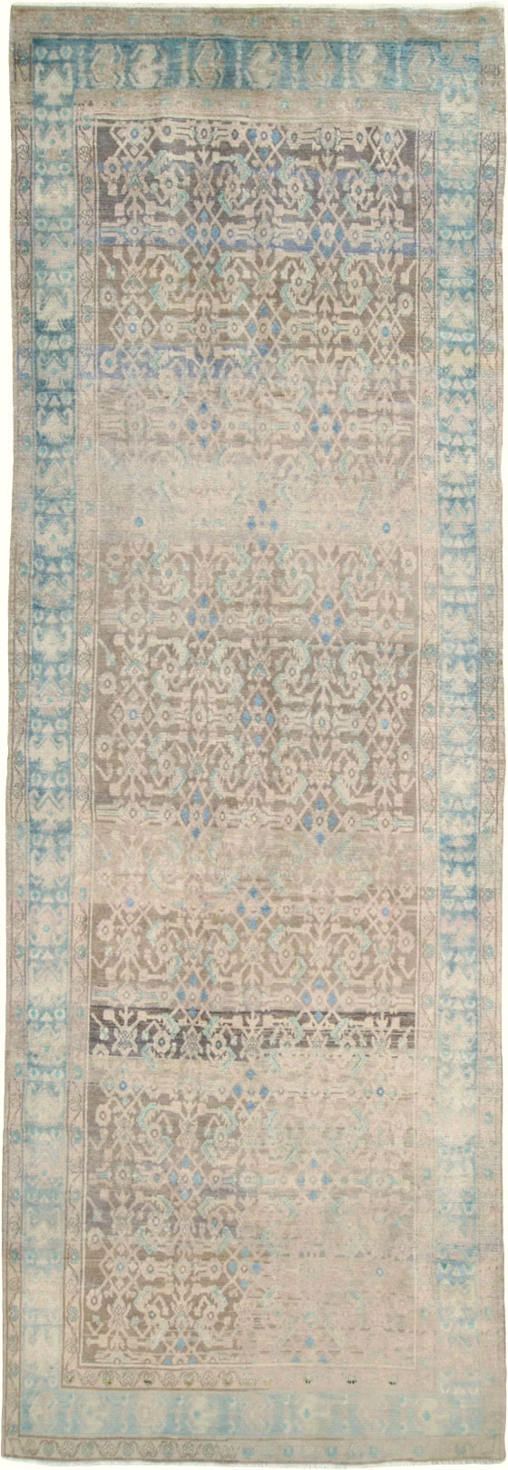 Vintage Persian Malayer Wide Gallery Runner, No.25767 - Gss