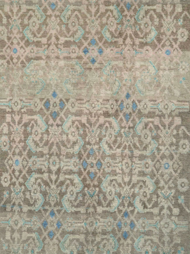 Vintage Persian Malayer Wide Gallery Runner, No.25767 - Gss
