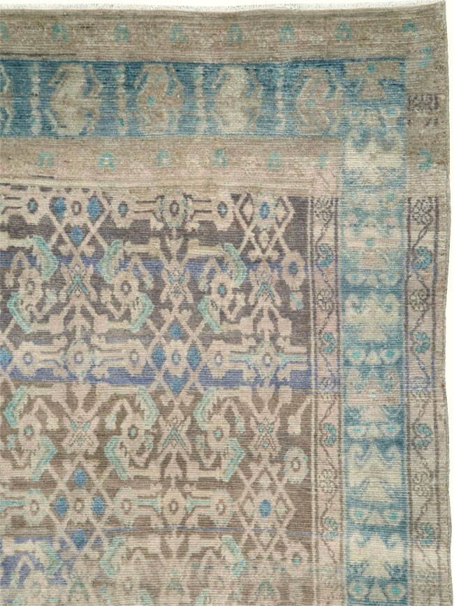 Vintage Persian Malayer Wide Gallery Runner, No.25767 - Gss