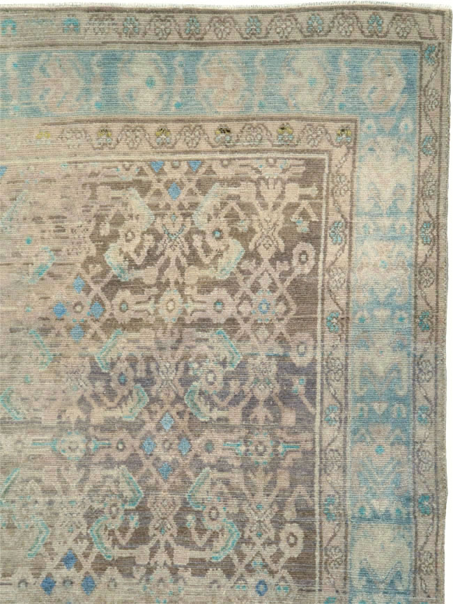 Vintage Persian Malayer Wide Gallery Runner, No.25767 - Gss