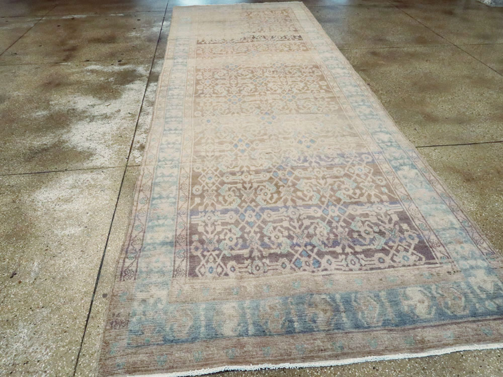 Vintage Persian Malayer Wide Gallery Runner, No.25767 - Gss