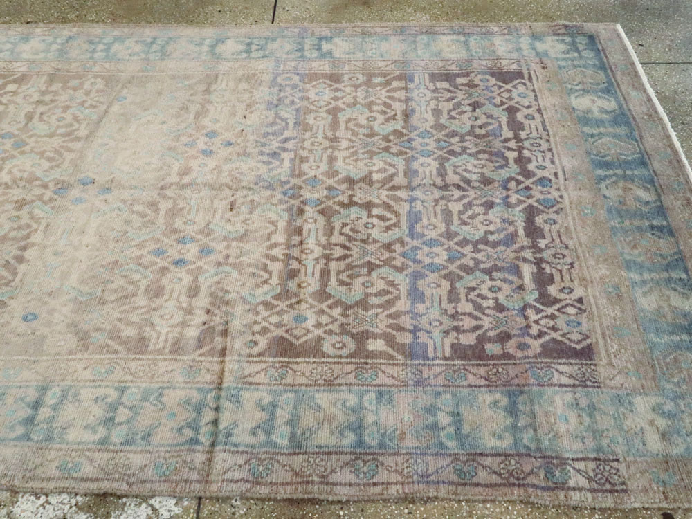 Vintage Persian Malayer Wide Gallery Runner, No.25767 - Gss