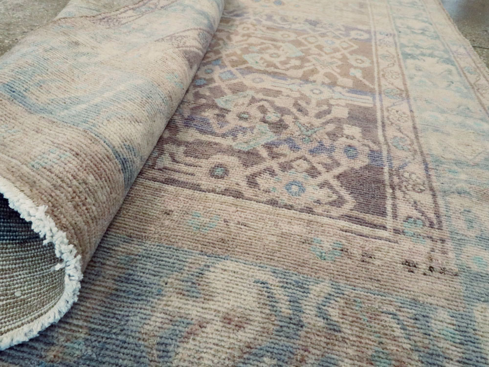 Vintage Persian Malayer Wide Gallery Runner, No.25767 - Gss