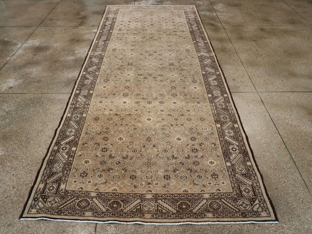 Vintage Persian Malayer Wide Gallery Runner, No.25783 - Gss