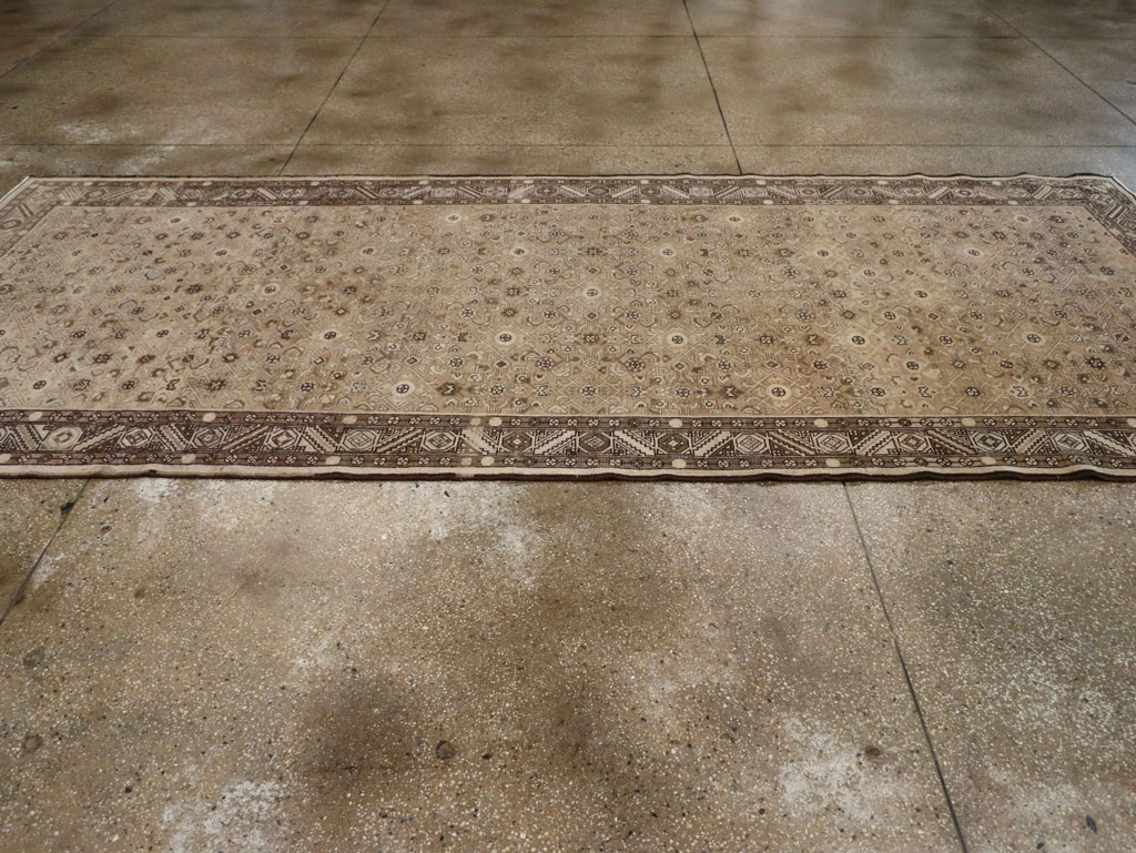 Vintage Persian Malayer Wide Gallery Runner, No.25783 - Gss