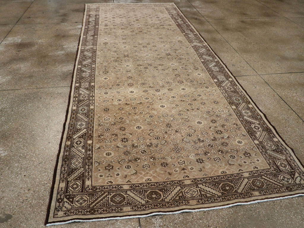 Vintage Persian Malayer Wide Gallery Runner, No.25783 - Gss