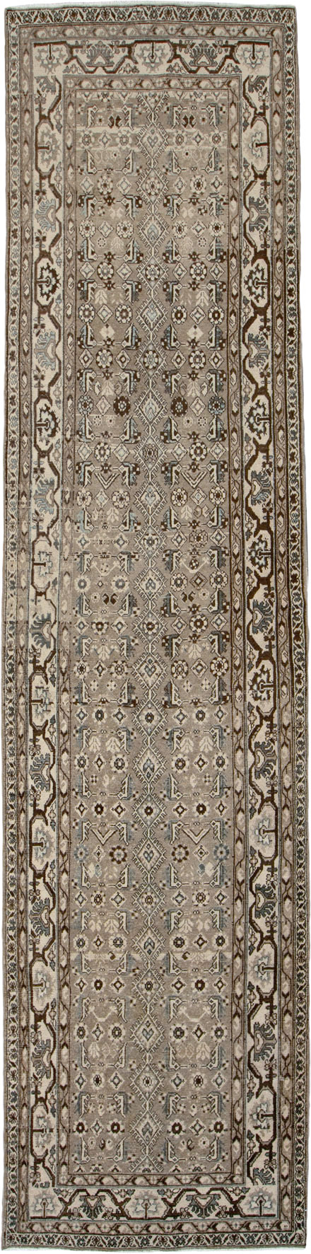 Vintage Persian Malayer Wide Gallery Runner, No.25803 - Gss
