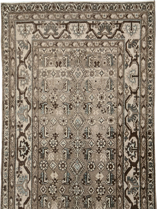 Vintage Persian Malayer Wide Gallery Runner, No.25803 - Gss