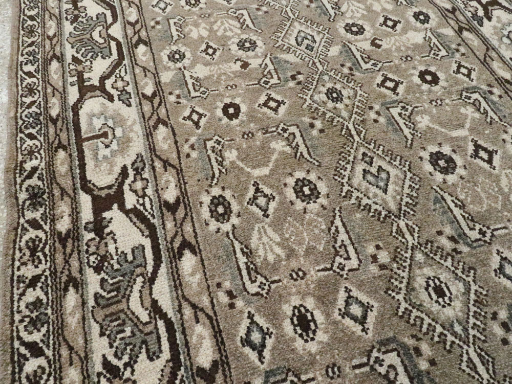 Vintage Persian Malayer Wide Gallery Runner, No.25803 - Gss