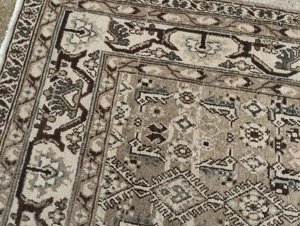 Vintage Persian Malayer Wide Gallery Runner, No.25803 - Gss