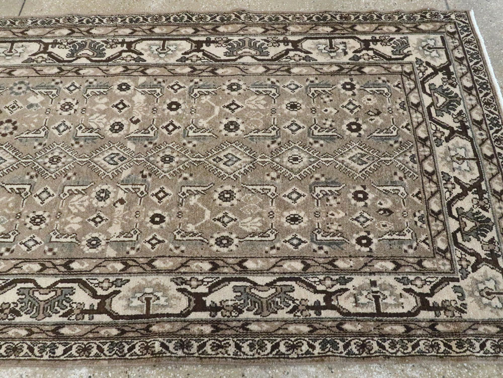 Vintage Persian Malayer Wide Gallery Runner, No.25803 - Gss