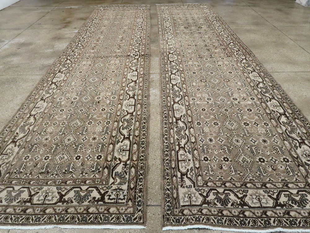 Vintage Persian Malayer Wide Gallery Runner, No.25803 - Gss