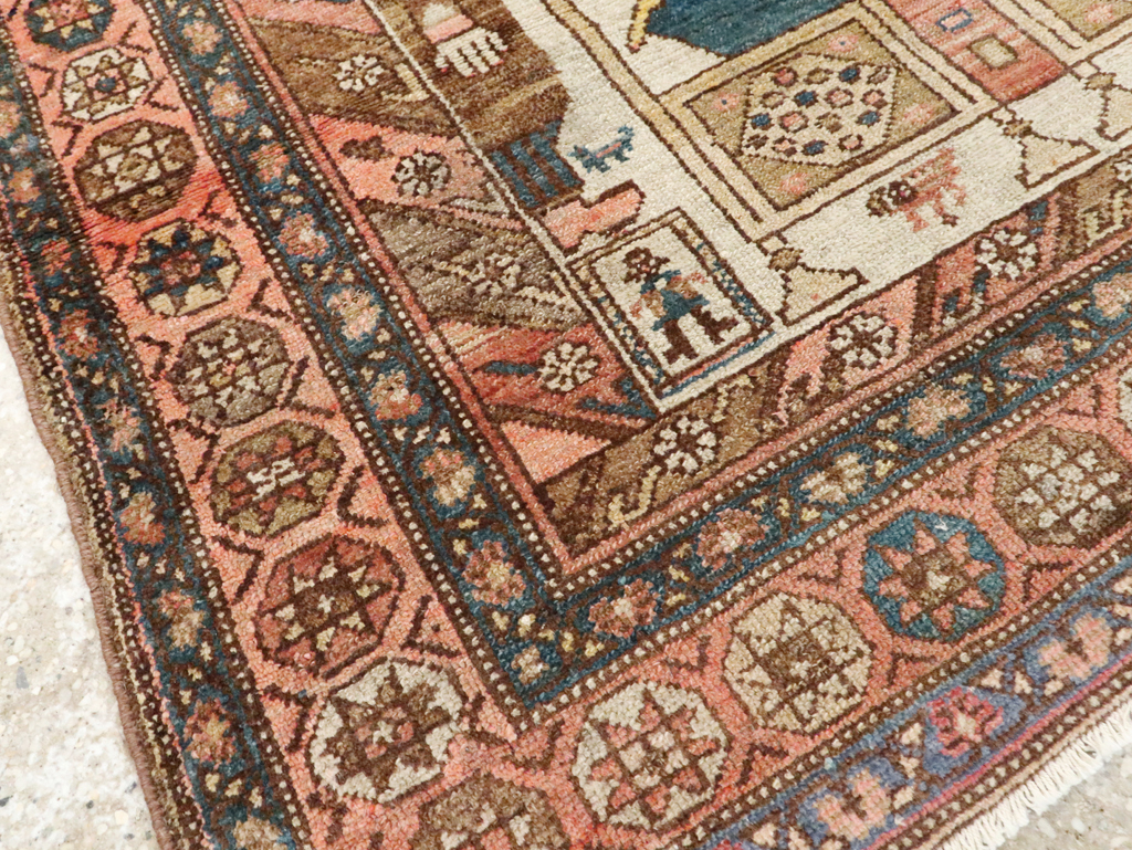 Antique Persian Pictorial Malayer Rug, No.25808 - Gss