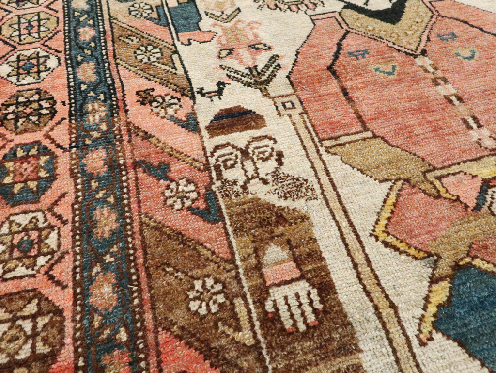 Antique Persian Pictorial Malayer Rug, No.25808 - Gss