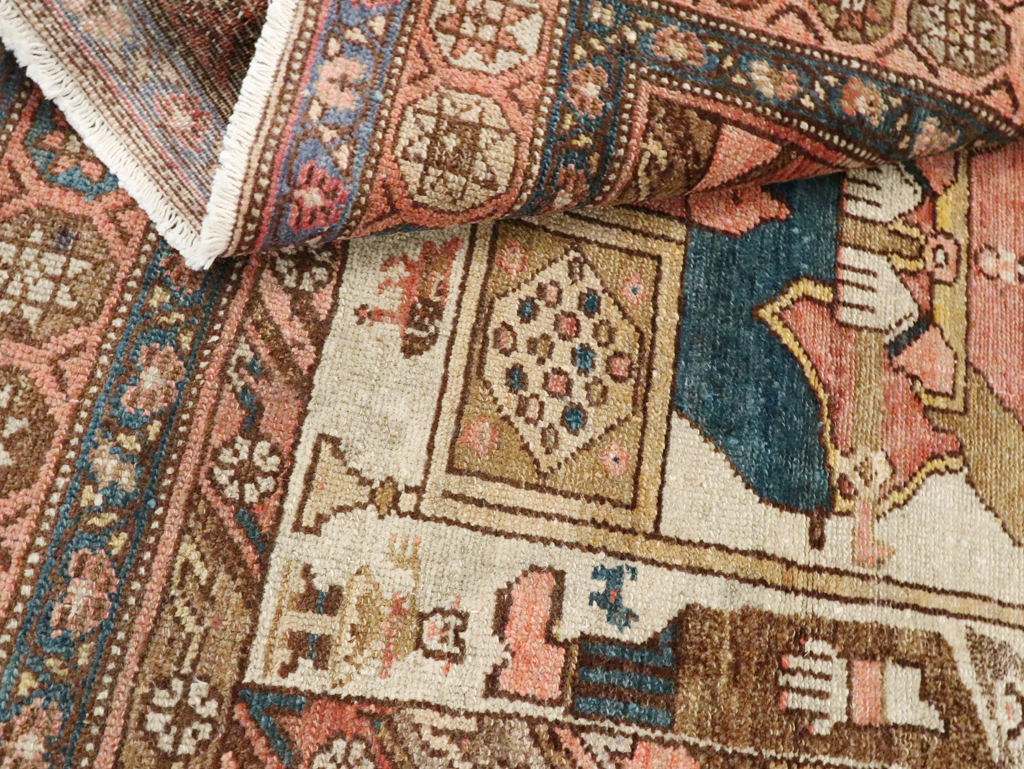 Antique Persian Pictorial Malayer Rug, No.25808 - Gss