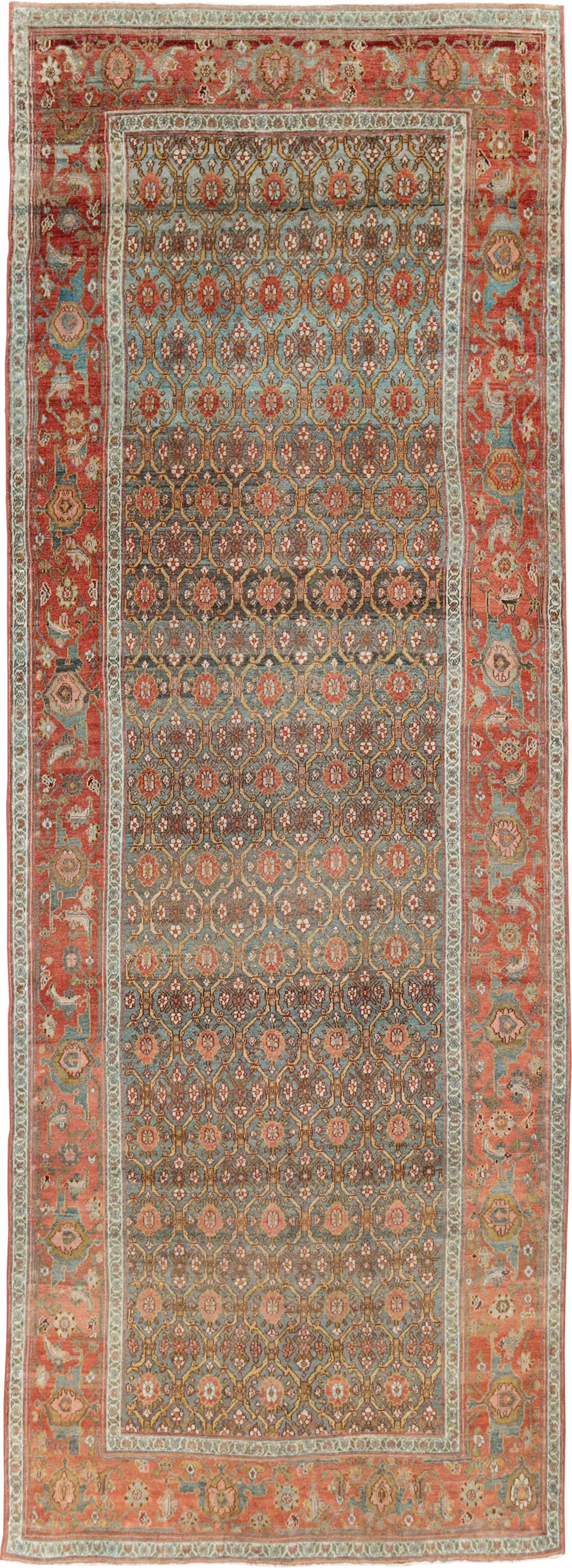 Antique Kurdish Gallery Carpet, No.25822 - Gss
