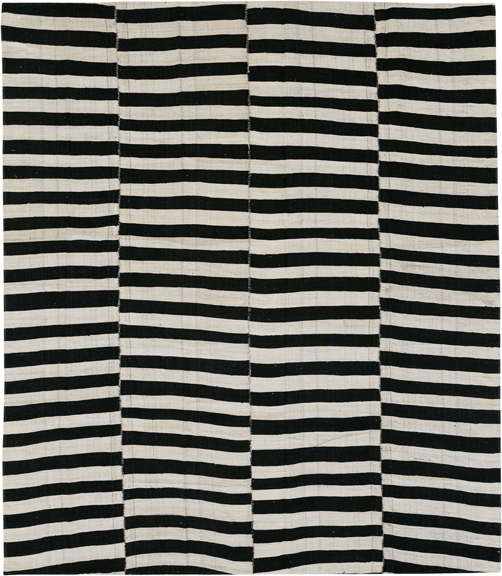 Vintage Persian Flatweave Kilim Accent Carpet, No.25840 - Gss