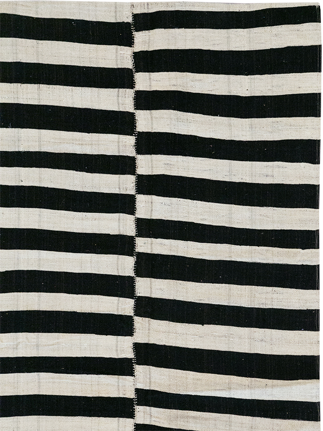 Vintage Persian Flatweave Kilim Accent Carpet, No.25840 - Gss