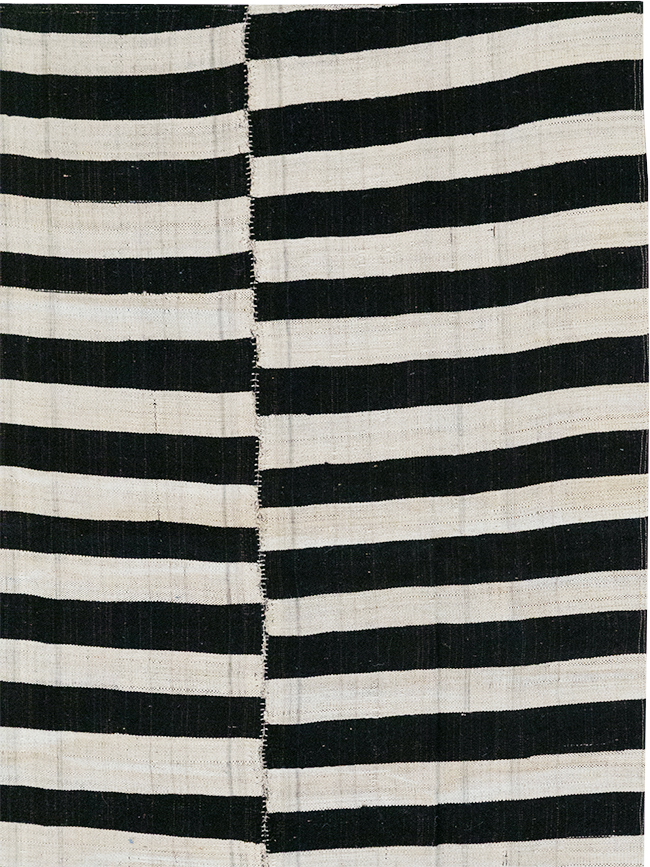 Vintage Persian Flatweave Kilim Accent Carpet, No.25840 - Gss