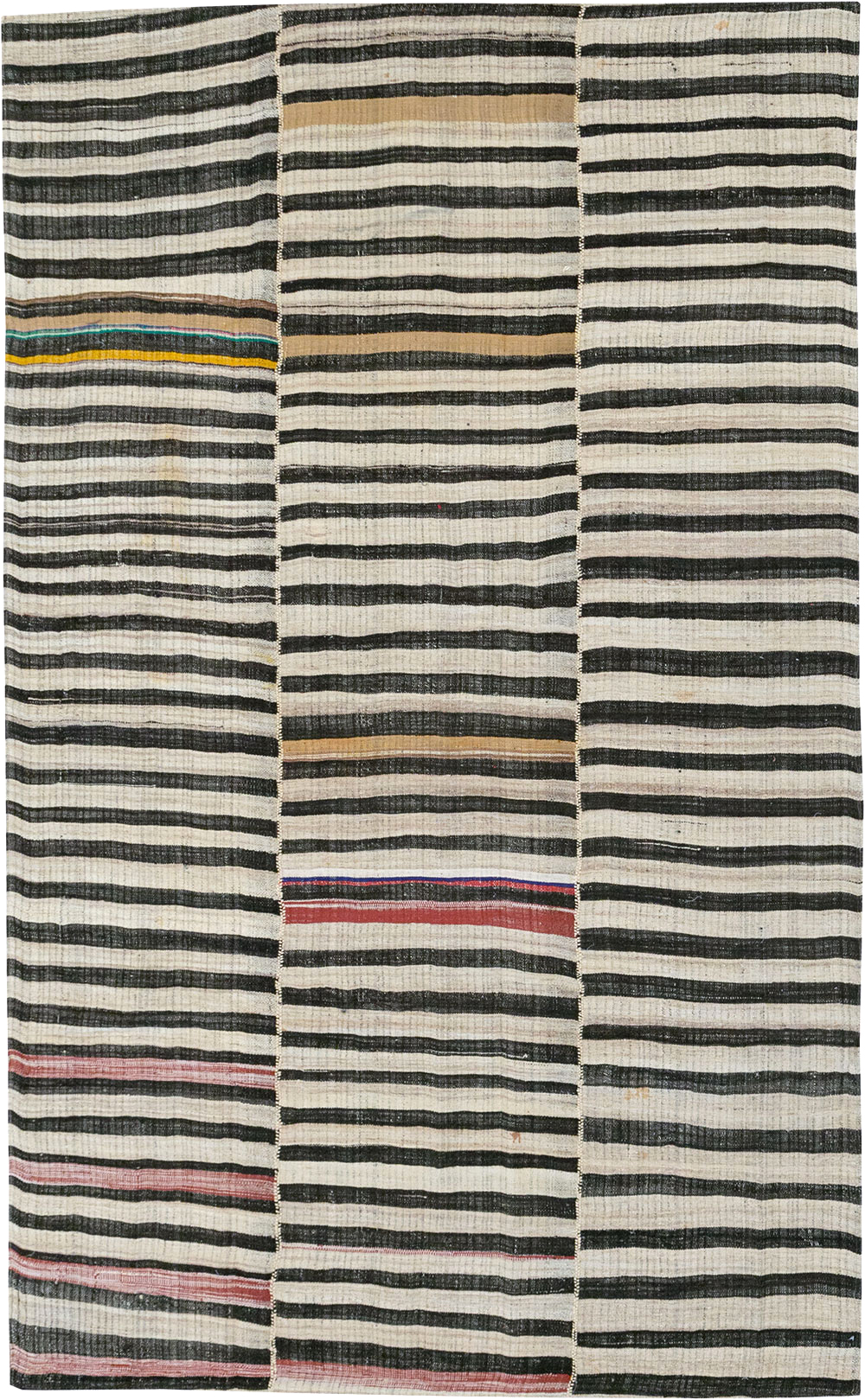 Vintage Persian Flatweave Kilim Accent Rug, No.25843 - Gss