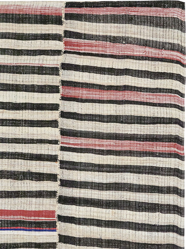 Vintage Persian Flatweave Kilim Accent Rug, No.25843 - Gss