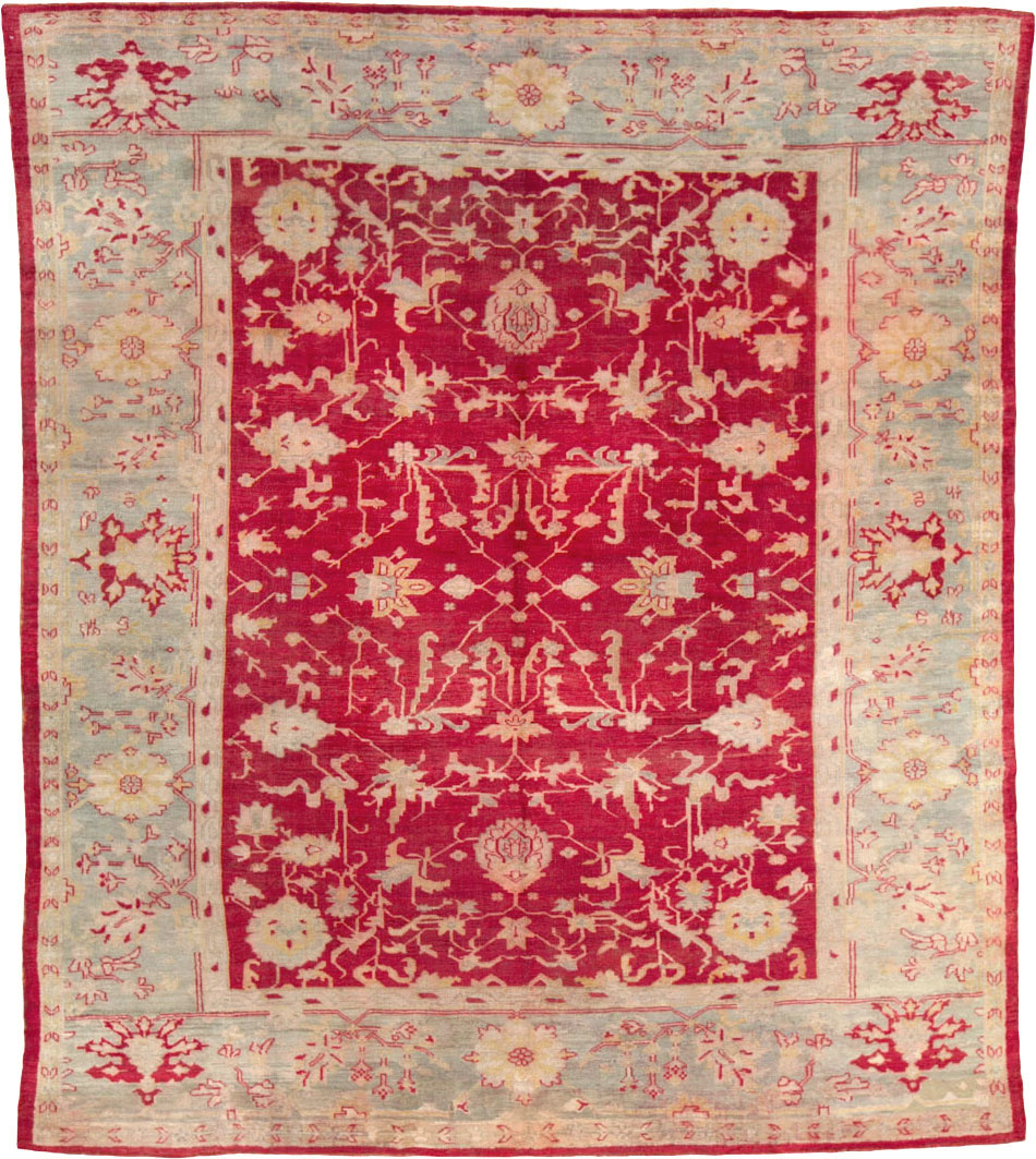 Antique Turkish Oushak Carpet, No.25853 - Gss