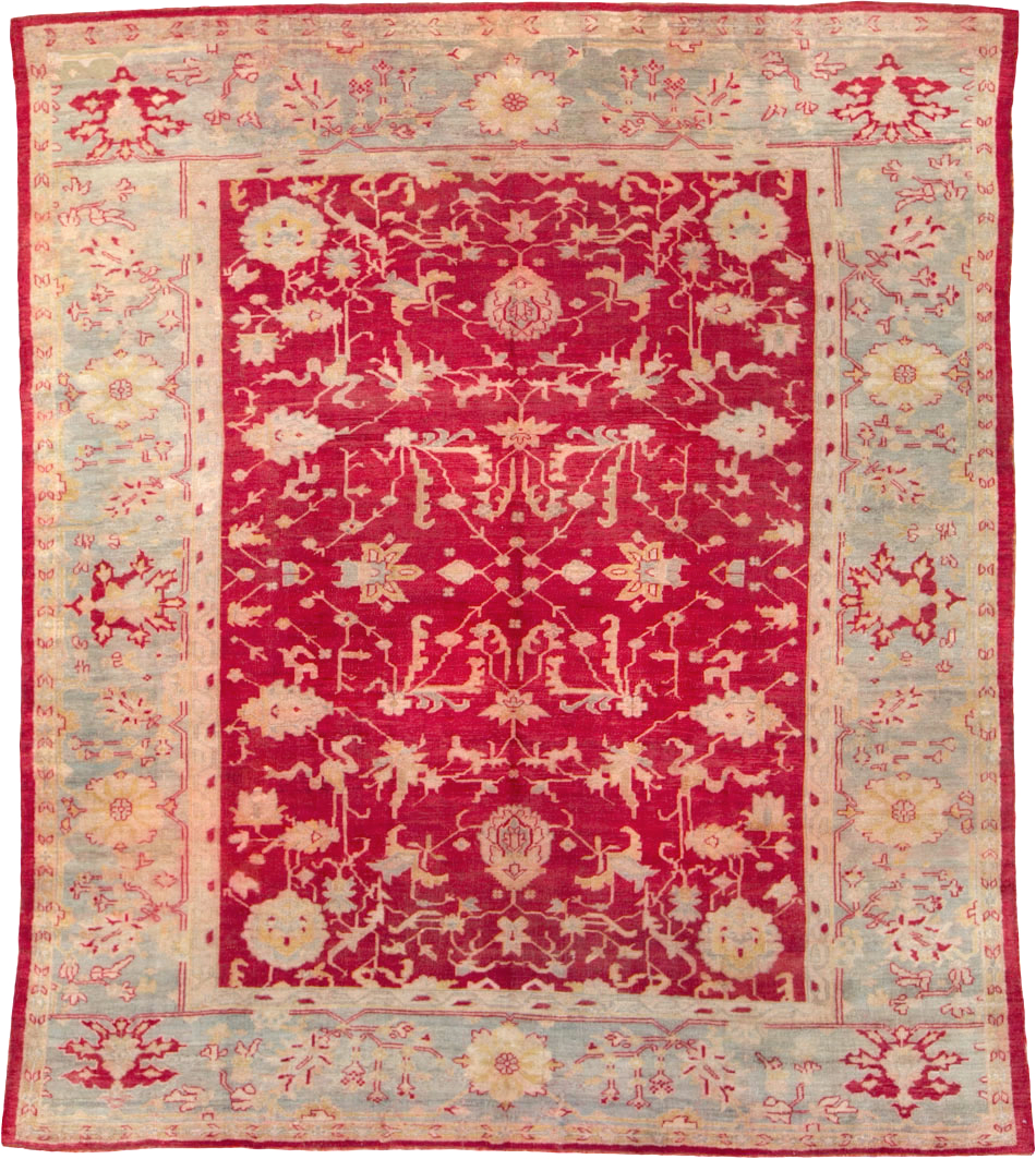 Antique Turkish Oushak Carpet, No.25853 - Gss